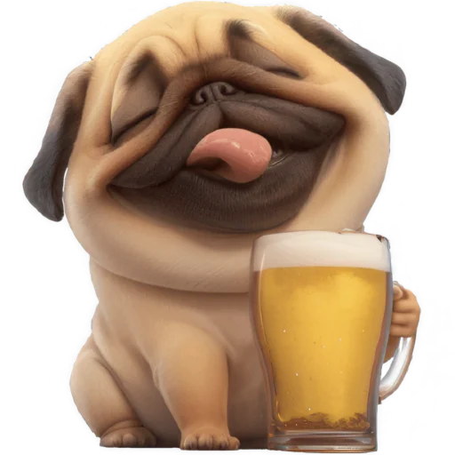 Эмодзи Милый Мопс