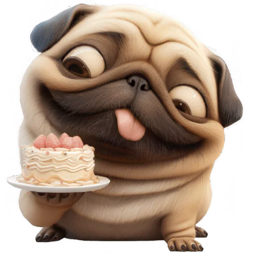 Эмодзи Милый Мопс