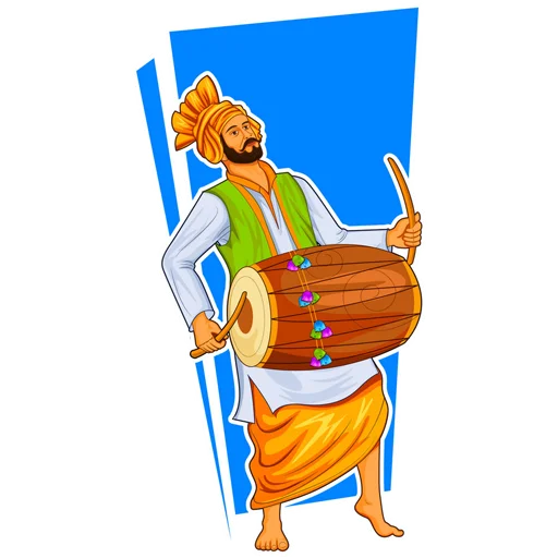 Эмодзи Bhangra ਭੰਗੜਾ