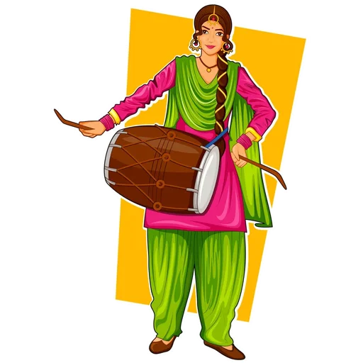 Эмодзи Bhangra ਭੰਗੜਾ