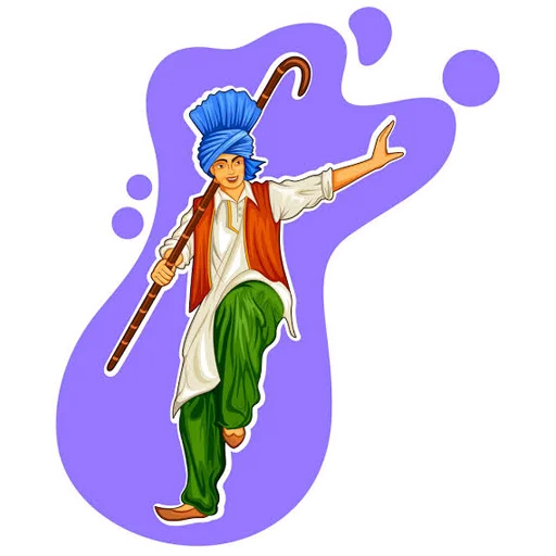 Эмодзи Bhangra ਭੰਗੜਾ