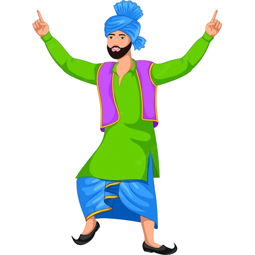 Эмодзи Bhangra ਭੰਗੜਾ