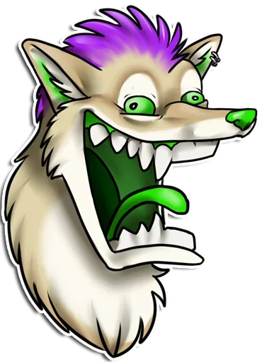 Эмодзи Punk Dog