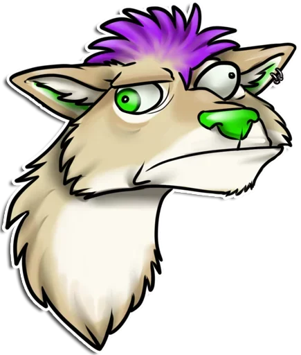 Эмодзи Punk Dog