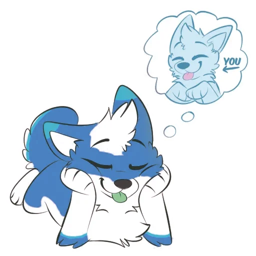 Эмодзи Pup Tesla