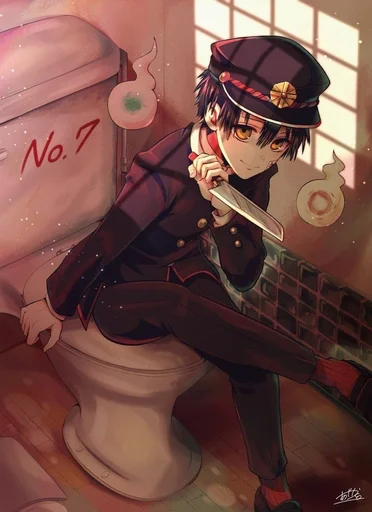 Эмодзи Туалетный мальчик Ханако кун