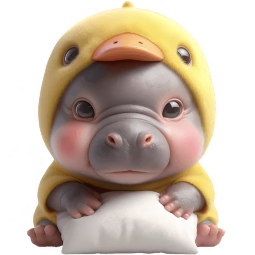 Эмодзи Бегемотик утенок