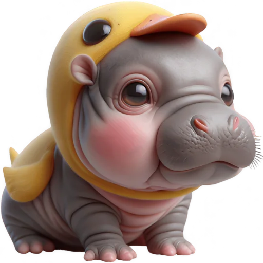 Эмодзи Бегемотик утенок