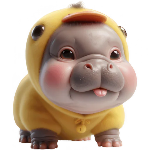 Эмодзи Бегемотик утенок