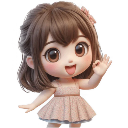 Эмодзи Милая девочка