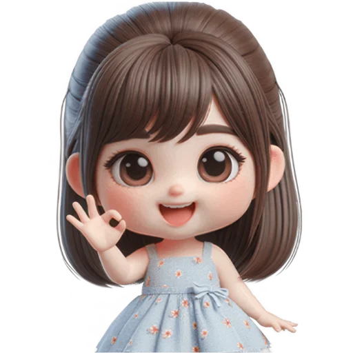 Эмодзи Милая девочка