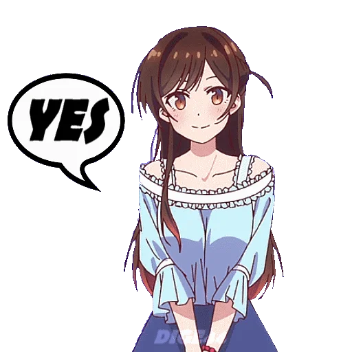 Эмодзи RENT A GIRLFRIEND