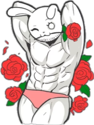 Эмодзи Rabbo the Muscle Rabbit