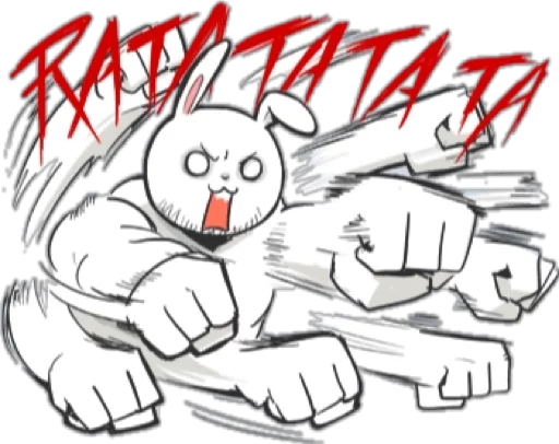 Эмодзи Rabbo the Muscle Rabbit