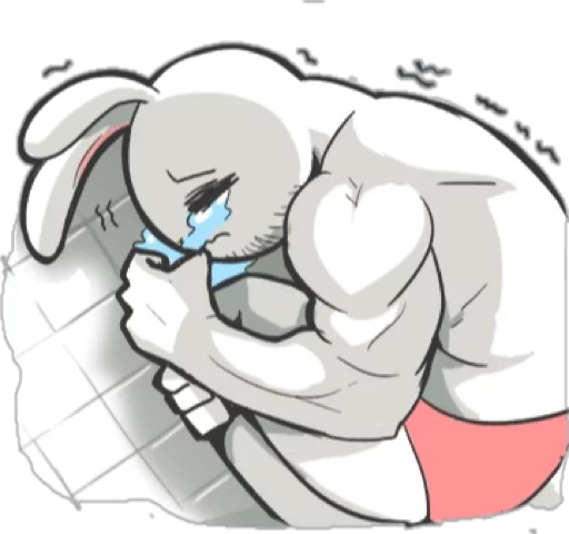 Эмодзи Rabbo the Muscle Rabbit