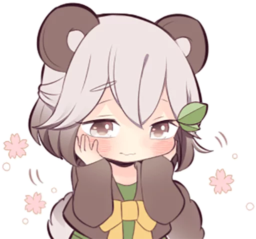 Эмодзи Lovely Raccoon Girl by SR