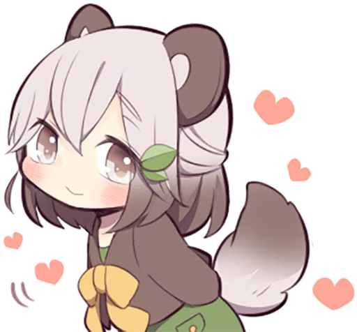 Эмодзи Lovely Raccoon Girl by SR