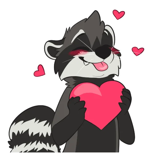 Эмодзи Raccoons by Pulexart.com