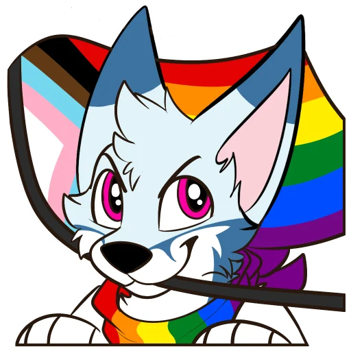 Эмодзи Racefox Blue