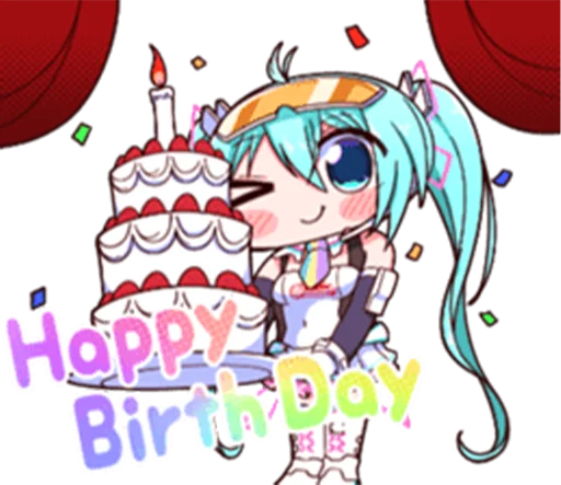 Эмодзи Racing Miku