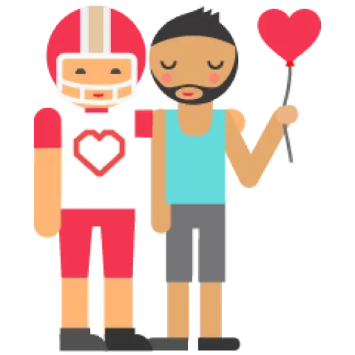 Эмодзи Rainbow for people