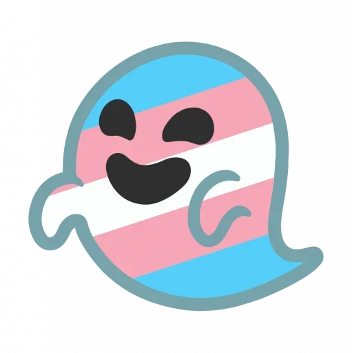 Эмодзи Rainbow ghost