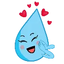 Эмодзи Raindrops