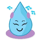 Эмодзи Raindrops