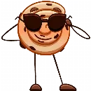 Эмодзи Булочка с изюмом