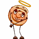 Эмодзи Булочка с изюмом