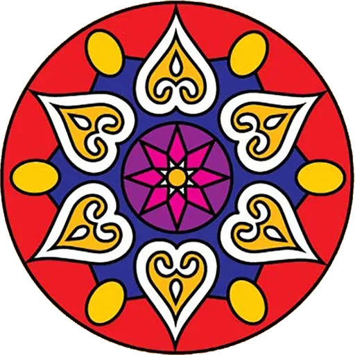 Эмодзи Rangoli (alpona)
