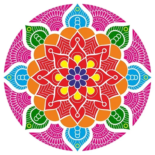 Эмодзи Rangoli (alpona)