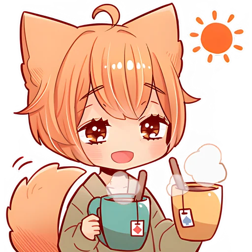 Эмодзи Рыжий котенок