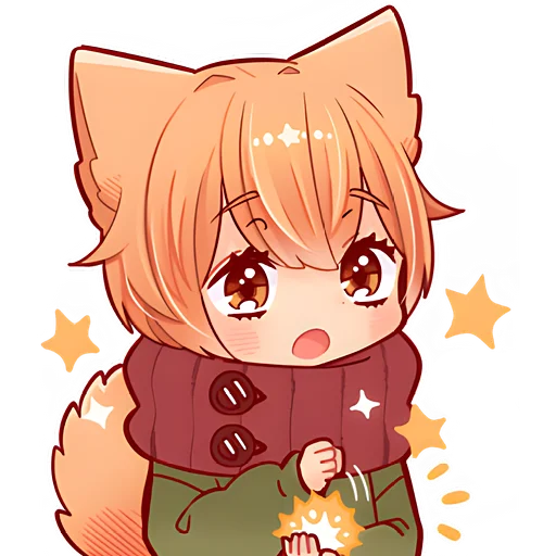 Эмодзи Рыжий котенок