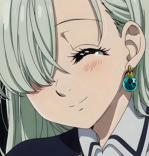 Эмодзи Беловолосые персонажи аниме