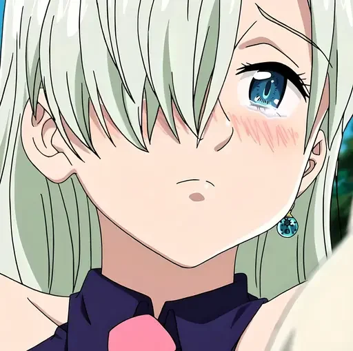 Эмодзи Беловолосые персонажи аниме