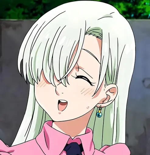 Эмодзи Беловолосые персонажи аниме