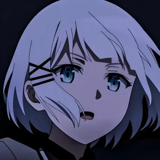 Эмодзи Беловолосые персонажи аниме