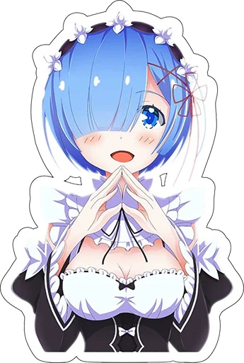 Эмодзи Rem из Re:Zero