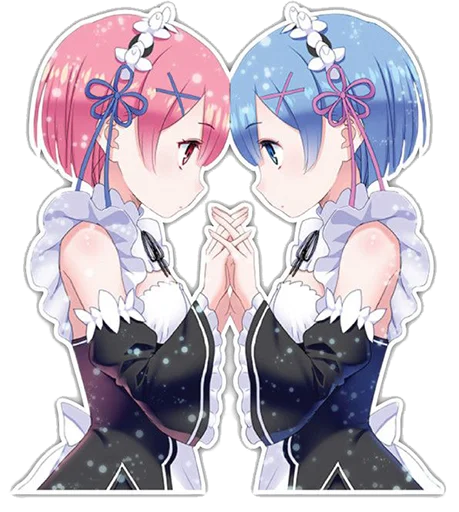 Эмодзи Rem из Re:Zero