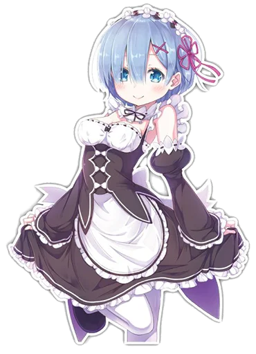 Эмодзи Rem из Re:Zero