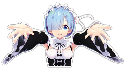 Эмодзи Rem из Re:Zero