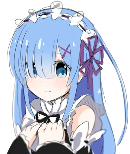 Эмодзи Rem из Re:Zero