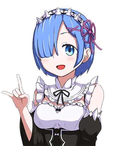 Эмодзи Rem из Re:Zero