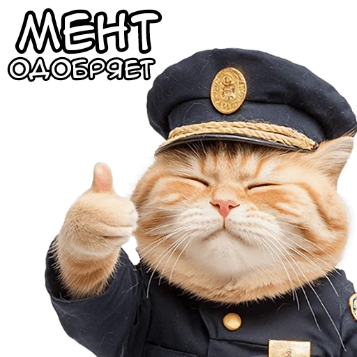 Эмодзи Кот полицейский