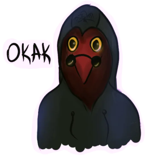 Эмодзи Red crow