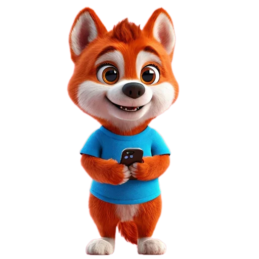 Эмодзи Red mini hasky