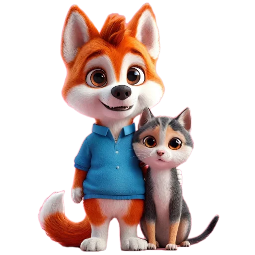 Эмодзи Red mini hasky