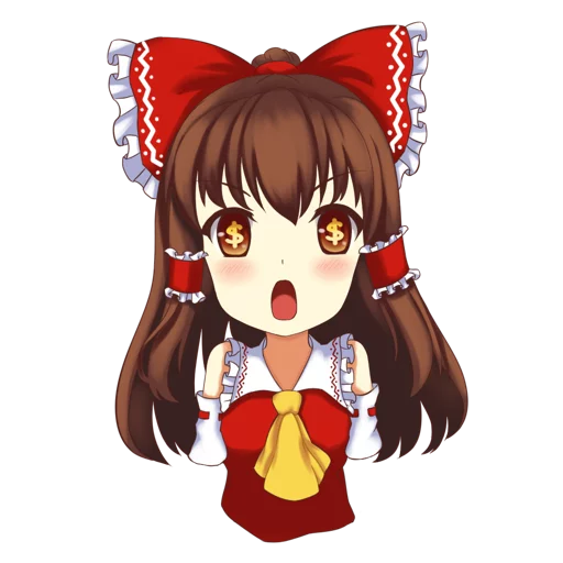 Эмодзи Hakurei Reimu