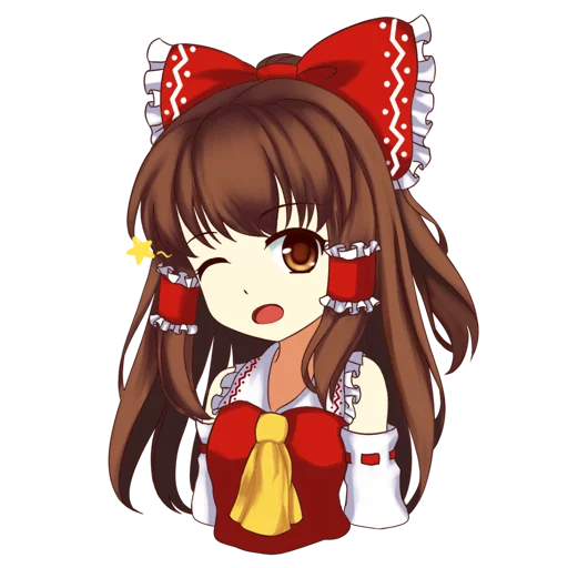 Эмодзи Hakurei Reimu